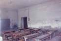 Stripped schoolroom before refurbishment